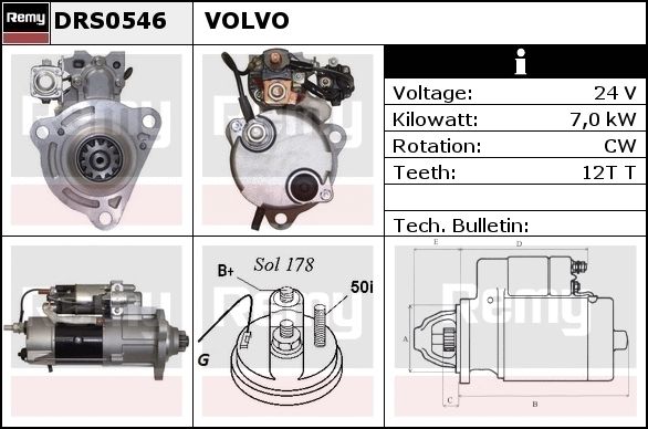 DELCO REMY Starter DRS0548